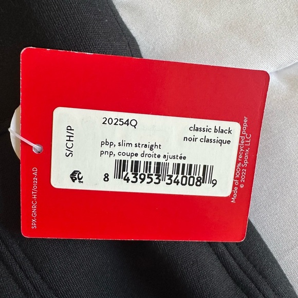 NWTs SPANX Size Small Petite Slim Straight Pants - Picture 2 of 7